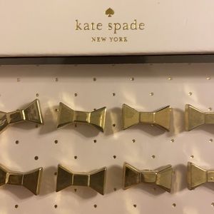 Kate Spade Cute Gold Bow 1/2” Push Pins 24 count